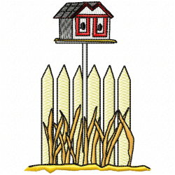 Bird Houses Embroidery Design 5 Bird Houses Embroidery Design 5